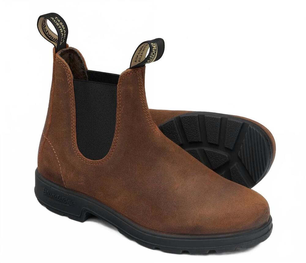 NEW BLUNDSTONE men's 1911 suede boots in tobacco